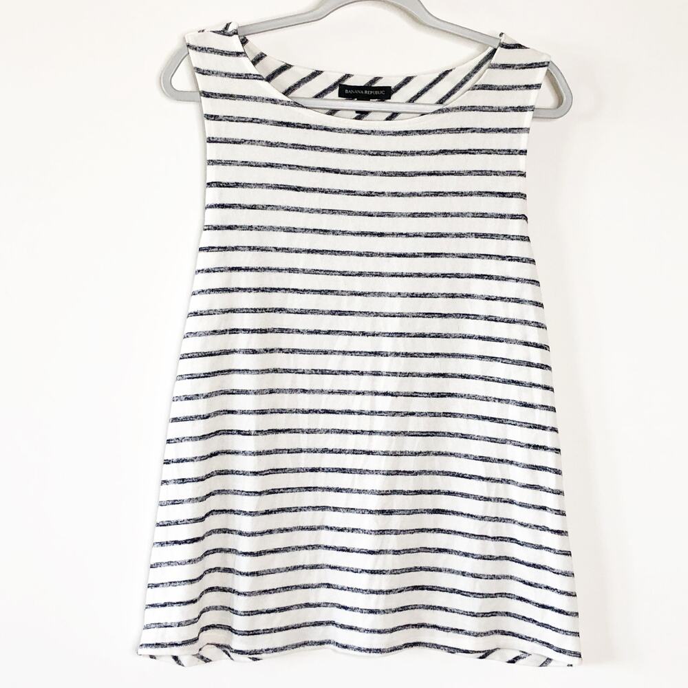 Banana Republic XL Knit Tank Stripe Soft Sleeveless Top